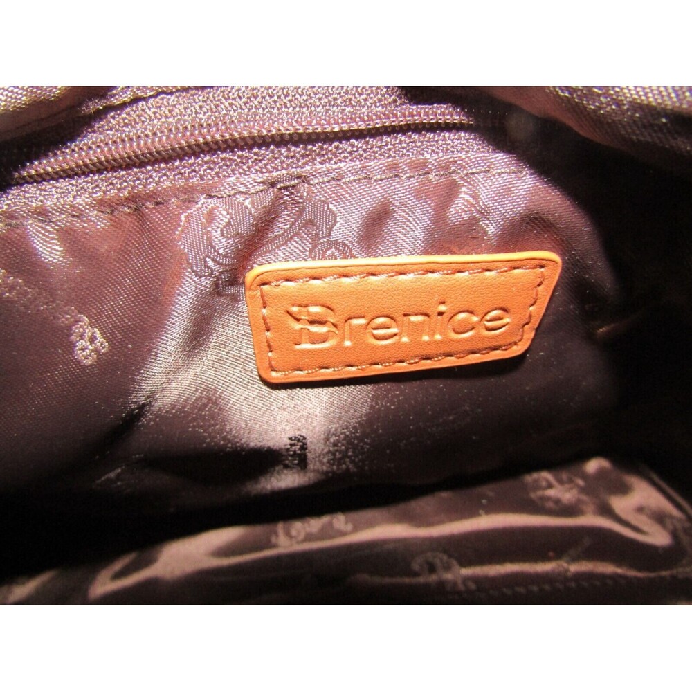 Brenice Dreamer Satchel Embossed Flower Shoulderbag Crossbody Faux Leather Boho - Picture 9 of 9